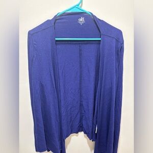 Alo Yoga Purple/Blue Waterfall Long sleeve Cardigan Women’s Sz‎ M